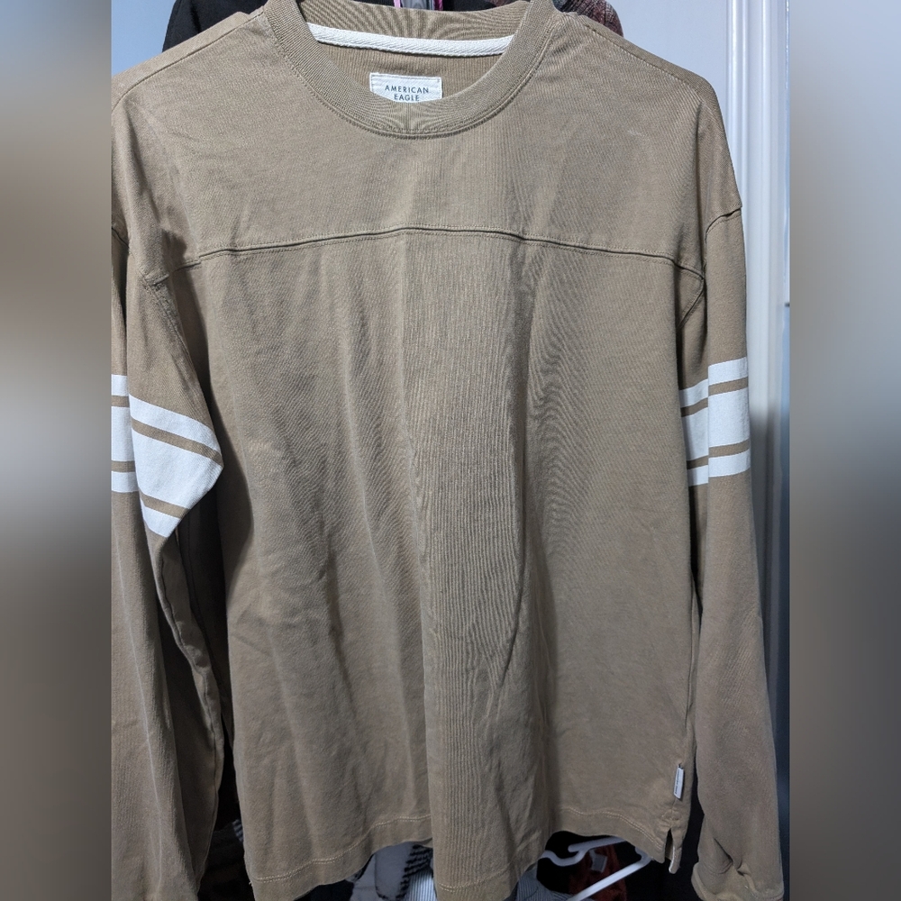 Long Sleeve Shirt with White Stripes